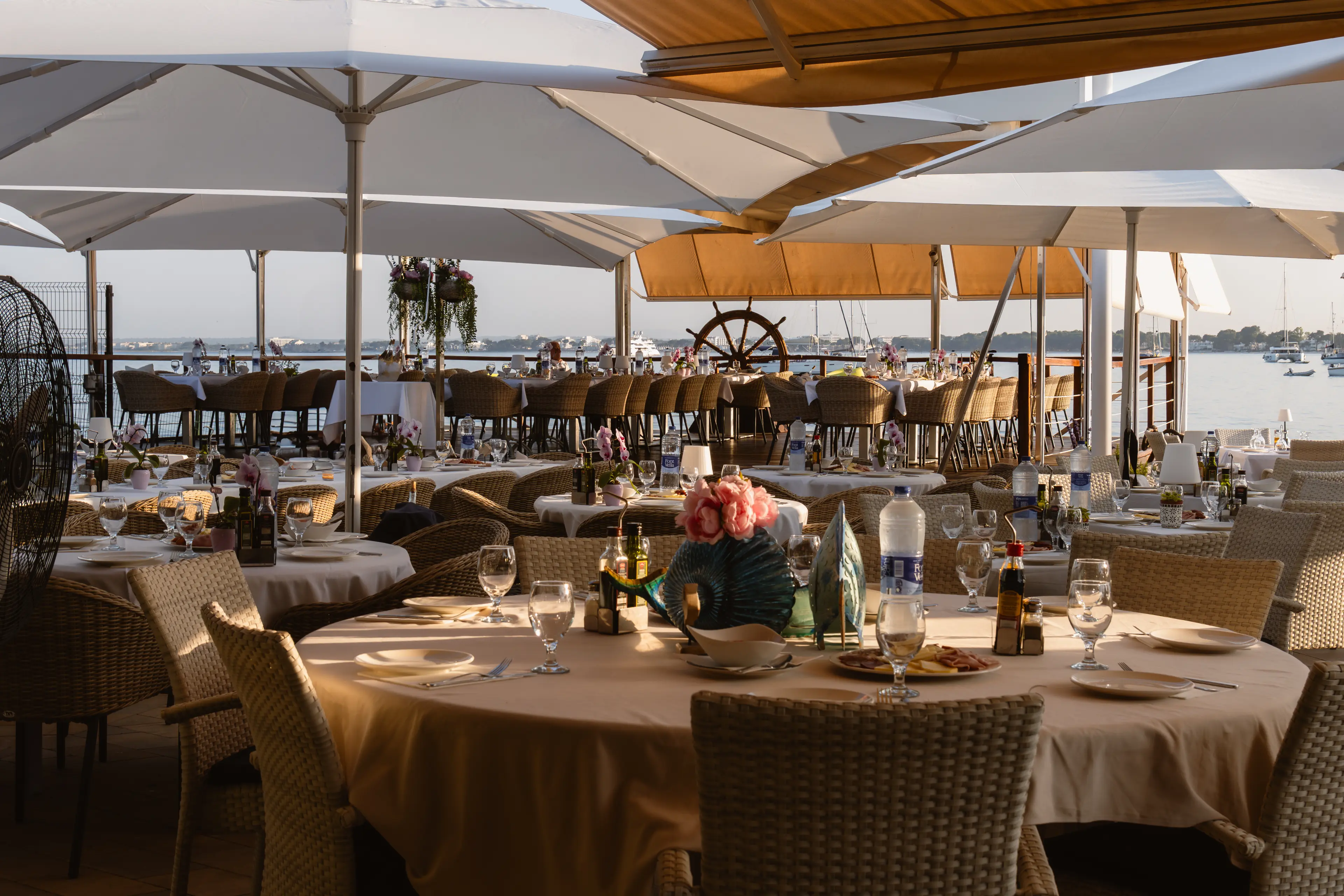 Sea view from the Aqua events space