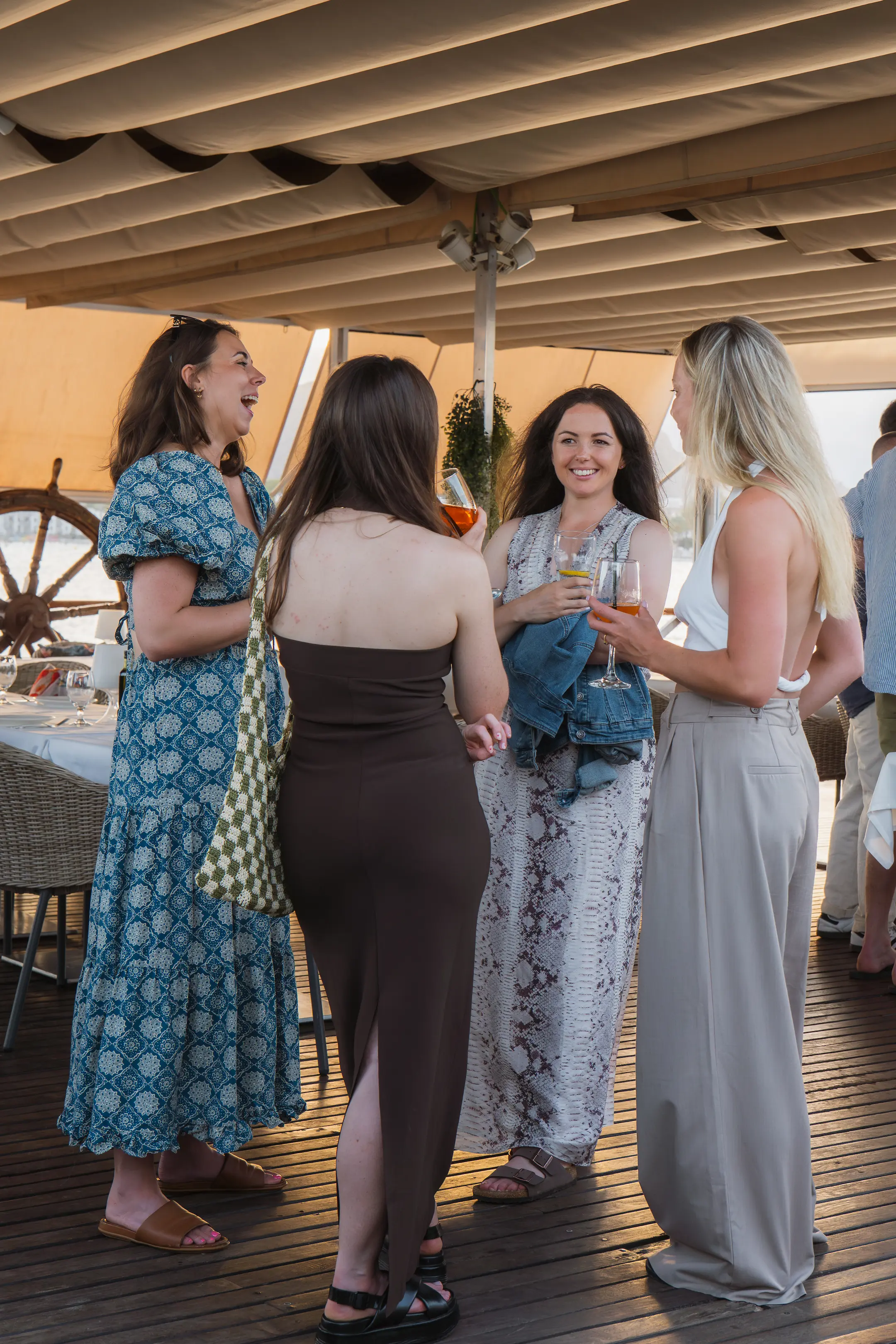 Professional networking meeting at Aqua
