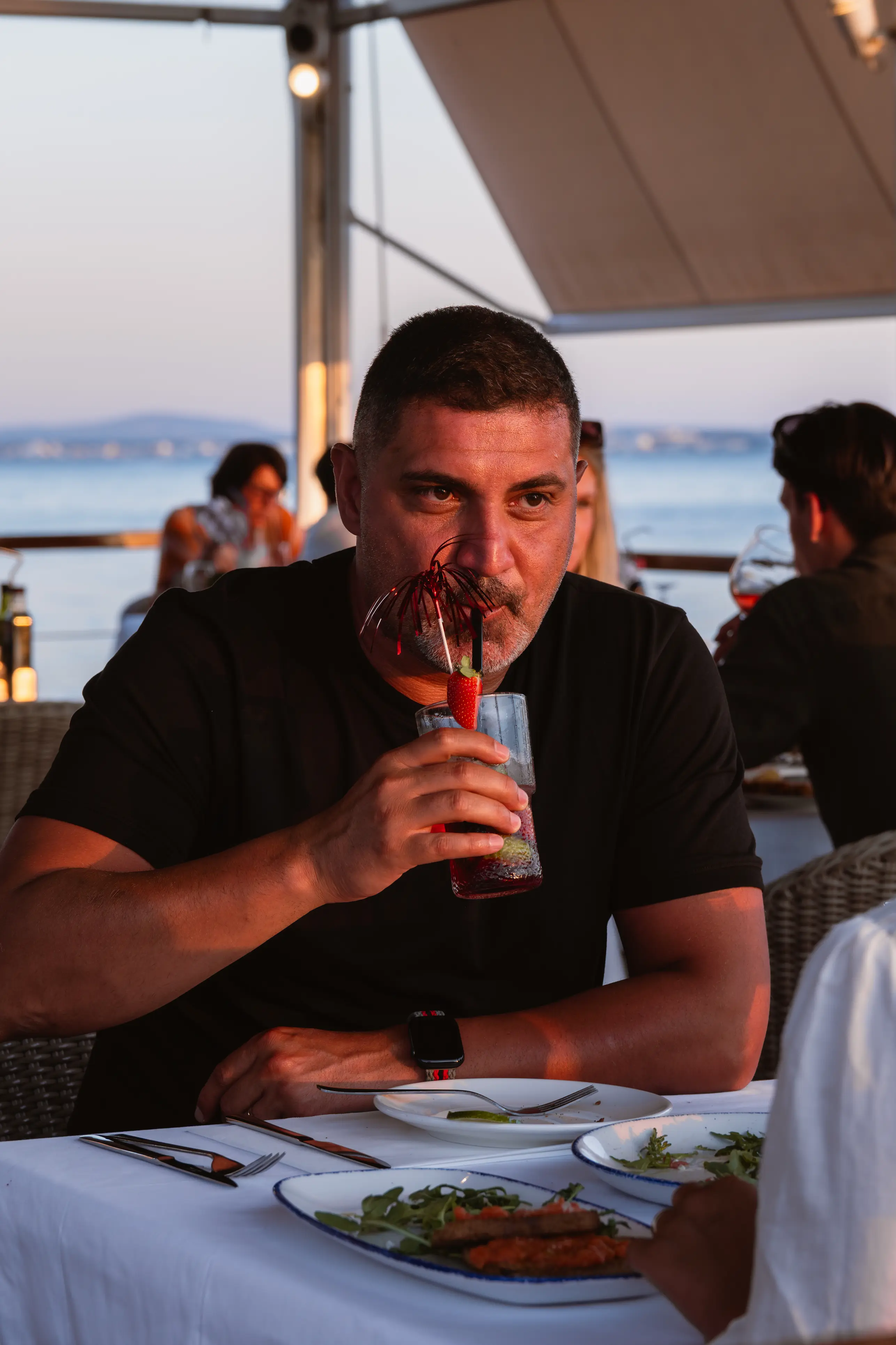 Family celebration at Aqua Restaurant